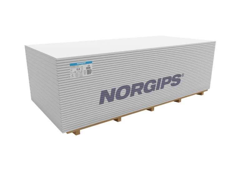 NORGIPS PŁYTA G-K TYP A (GKB) 12,5X1200X2500 192,00 M2/PAL