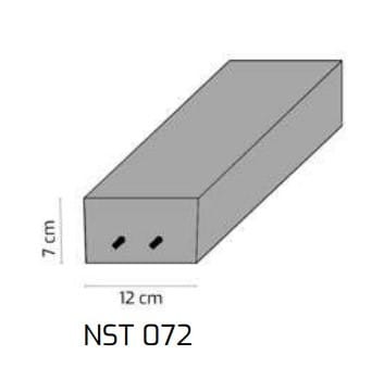 TECHNOBETON NADPROŻA NA ŚCIANY KONSTRUKCYJNE NST 072 Długość: 1,40-1,50 Paleta=42 szt