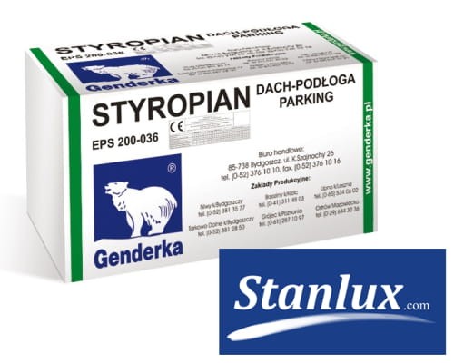 GENDERKA Styropian EPS 200-036 DACH-PODŁOGA-PARKING